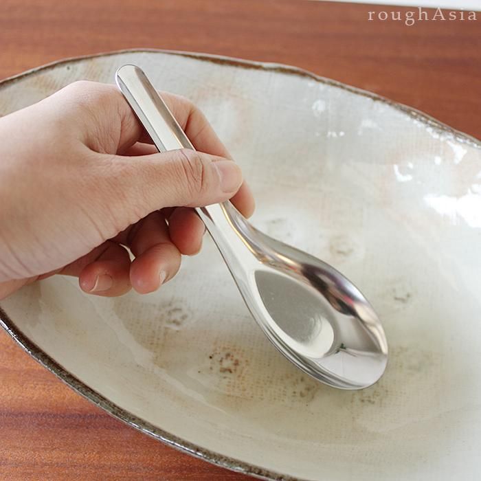 タイ｜ZEBRAステンレス製レンゲ-L 炒飯やスープに最適◎家庭用も業務用