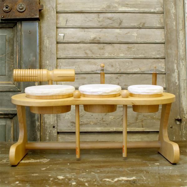 Rhythm poco リズムポコ］ドラムセット RP-940/DS - 木のおもちゃ