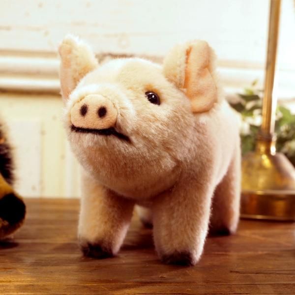 KOESEN ケーセン社 こぶた - 動物のぬいぐるみ - 木のおもちゃ赤ちゃん