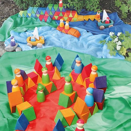 Grimm's Spiel & Holz Design グリムス社］にじのオクタゴン 大 72P