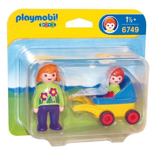 PLAYMOBIL プレイモービル］1.2.3 赤ちゃんとお母さん - 木のおもちゃ