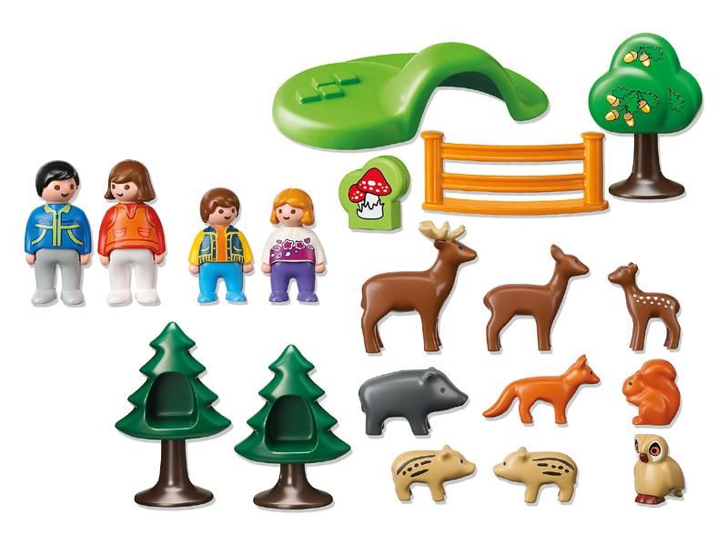 PLAYMOBIL プレイモービル］1.2.3 ワイルドパーク - 木のおもちゃ