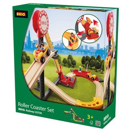 BRIO ブリオ］レールウェイセット ローラーコースターセット - 木の