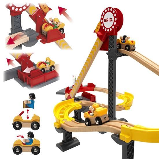 BRIO ブリオ］レールウェイセット ローラーコースターセット - 木の