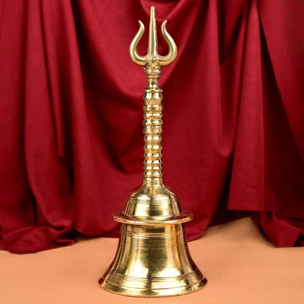 トリシューラ・ハンドベル（真鍮製、高さ約29cm）（受注製作