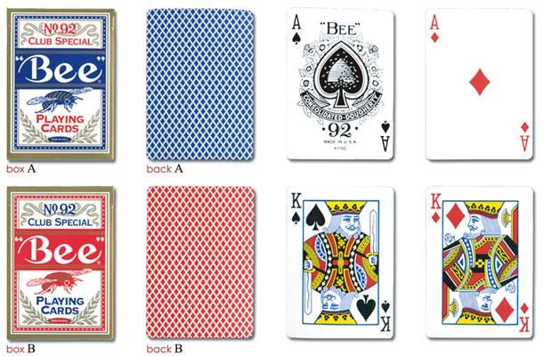 カジノトランプの最高峰Bee（ビー）】ビー92 ポーカーサイズ