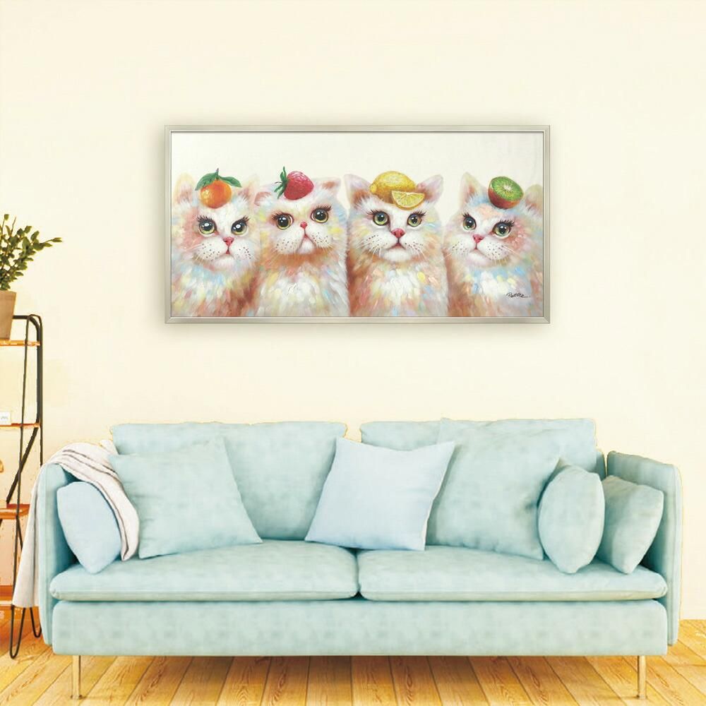 絵画 オイル ペイント アート「トロピカル」 壁掛け 手描き 油絵