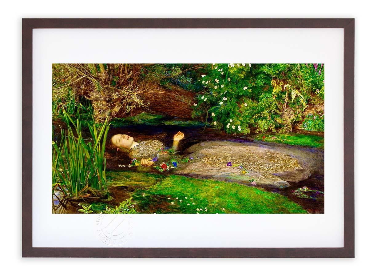 版画 絵画 名画 オフィーリア(1851-1852) ジョン・エヴァレット