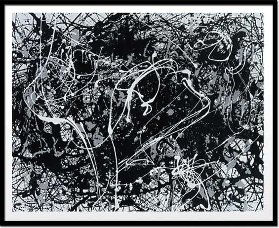 絵画・抽象画》ジャクソン・ポロック ナンバー33,1949(シルク