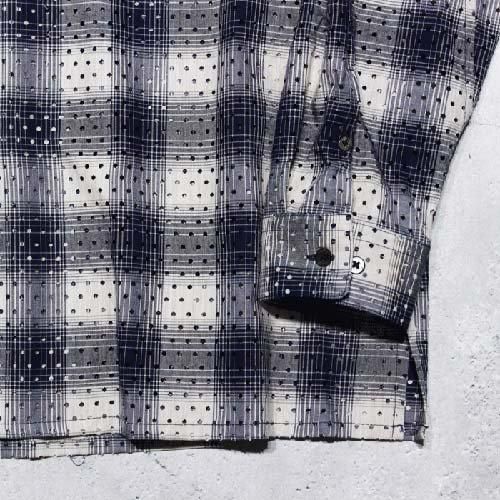 シュガーヒル パンチング ヤク オンブレ プラッド オープン カラー