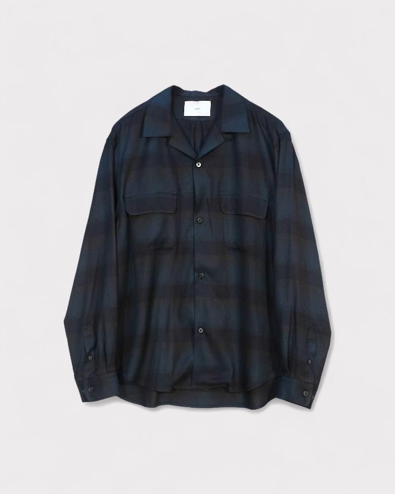 SUGARHILL】PLAID OPEN COLLOR SHIRTS(DEEP GREEN)｜シュガーヒル