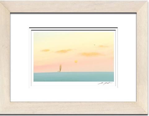 アートグラフ【夕陽の中の自転車】太子サイズ - 葉祥明美術館公式