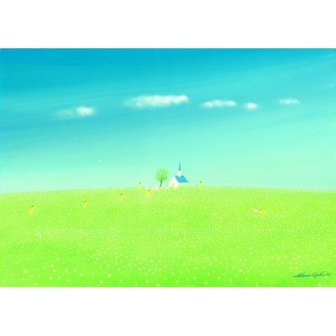 アートグラフ【天使の丘】三々サイズ - 葉祥明美術館公式ネットショップ