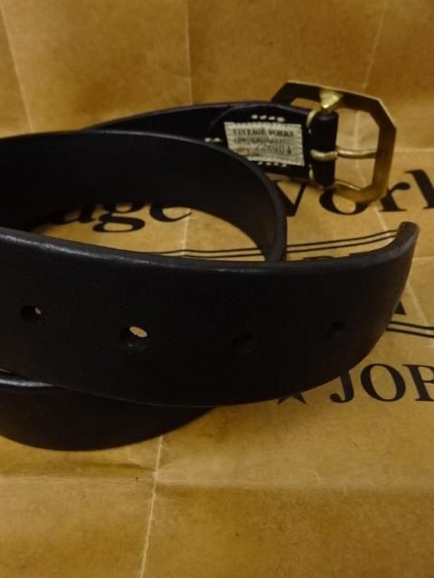 Vintage Works Leather Belt DH5684 FLANNEL(Black) - ザ ホワイツ