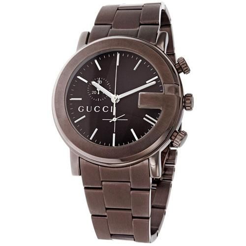 グッチ 腕時計 メンズ G-クロノ YA101341 ブラウンダイアル×ブラウン