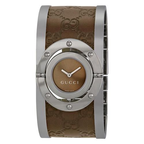 グッチ 腕時計 レディース トワール YA112433 ブラウンダイアル