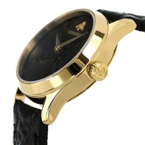 グッチ 時計 レディース G-タイムレス YA126581A ブラック×ブラック