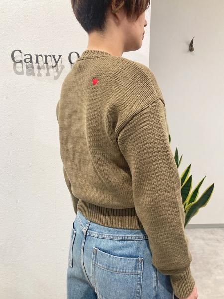 DOUBLE STANDARD CLOTHING】スターモチーフインターシャニット - Carry