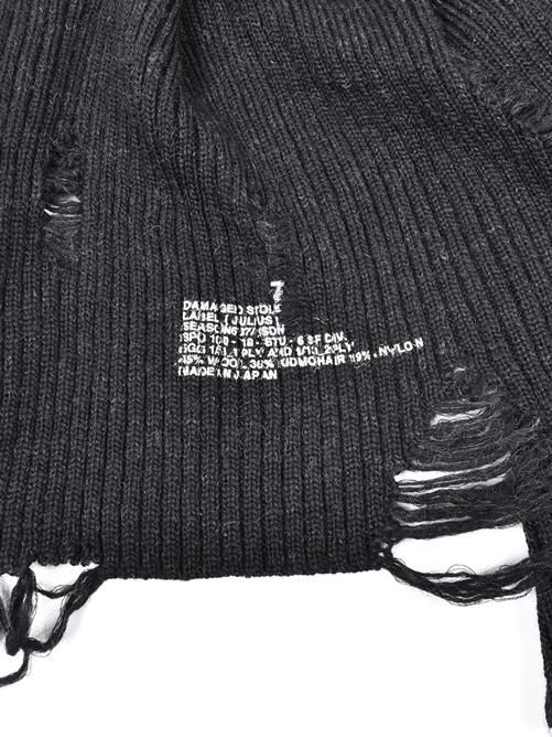 JULIUS[ユリウス] / GORDINI ダメージストール Damaged Stole 637STU6