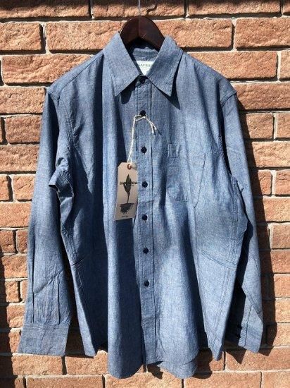 SASSAFRAS/ササフラス】SF-211763/Wheel Barrow Shirt/5oz Chambray