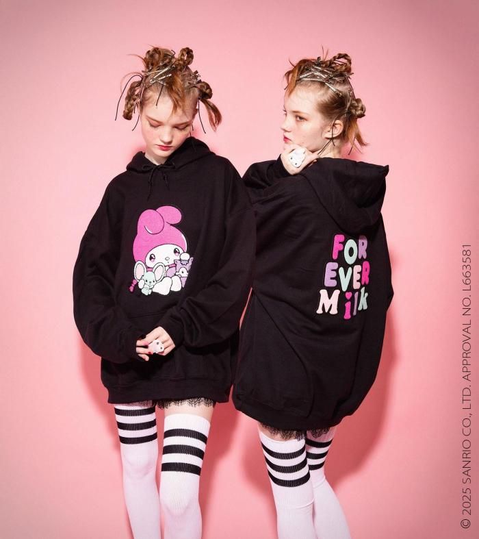 My Melody FOREVER HOODIE | マイメロディコラボパーカー - MILK