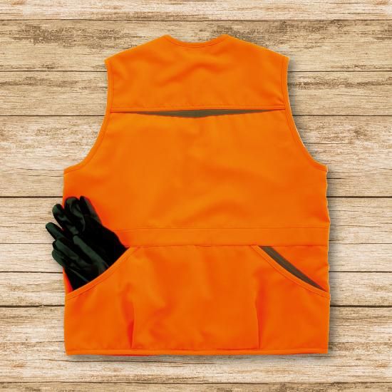 オレンジ布ベスト - ハンティングウェア・シューティングウェアの