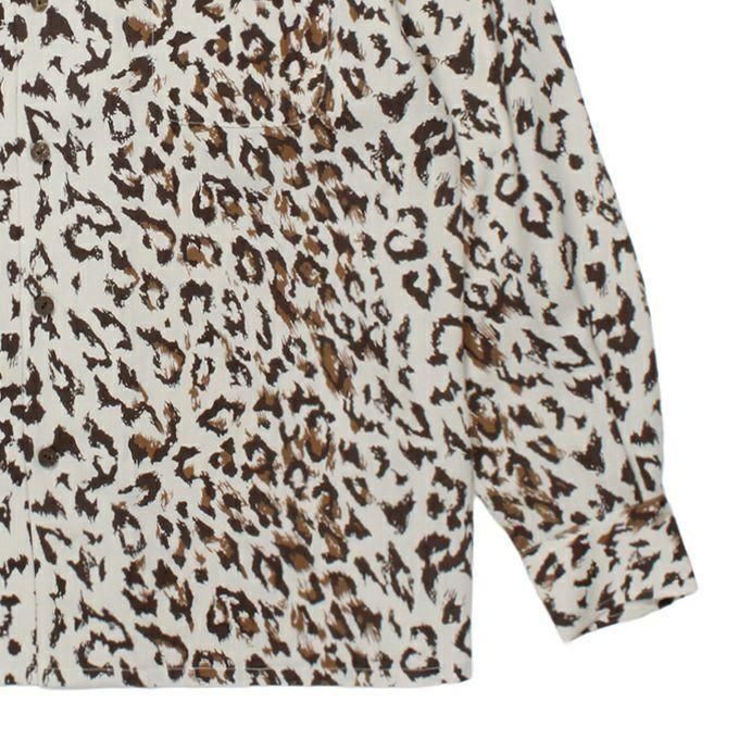 WACKO MARIA/ワコマリア/LEOPARD OPEN COLLAR SHIRT L/S ( TYPE-3