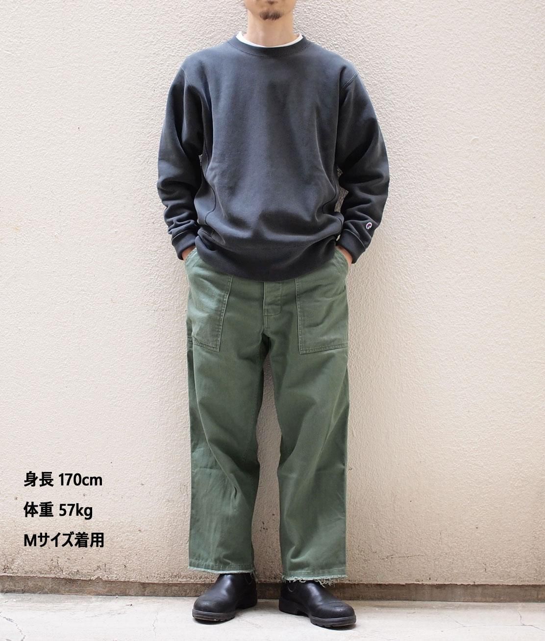 Champion-REVERSE WEAVE】C3-C028 RW CREW NECK SWEAT - OFF BLACK