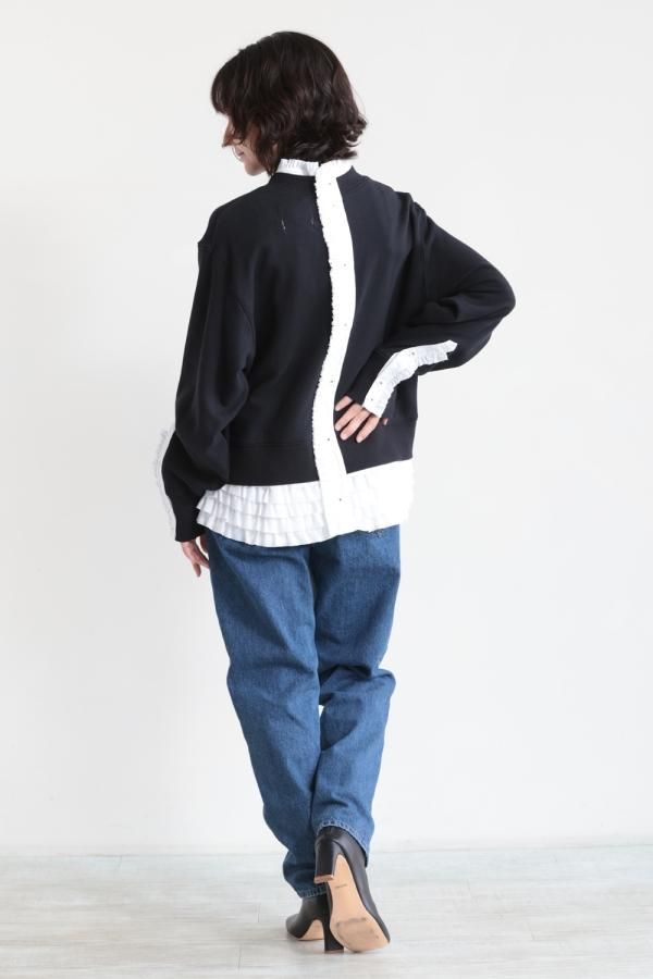 MUVEIL(ミュベール) シャツレイヤードプルオーバー - YAMAROKU