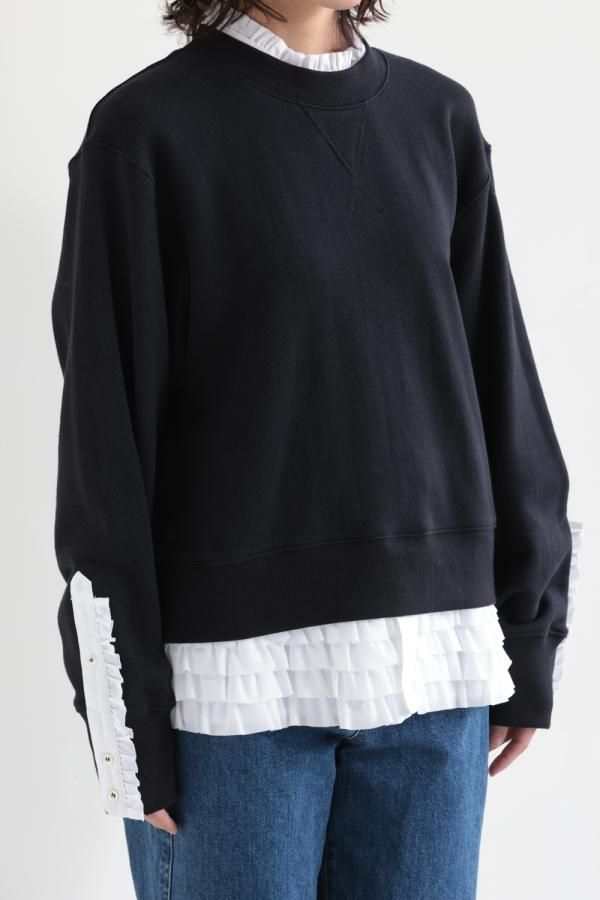 MUVEIL(ミュベール) シャツレイヤードプルオーバー - YAMAROKU