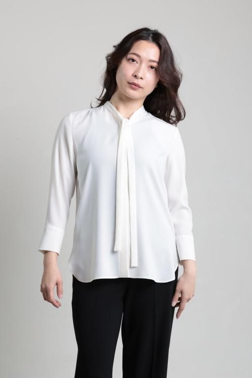Theory(セオリー) PRIME GGT TIE BLOUSE - YAMAROKU（ヤマロク