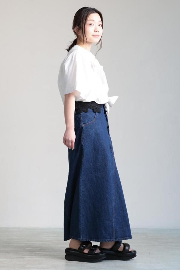 MUVEIL(ミュベール) MUVEIL×Dickies コラボデニムスカート navy