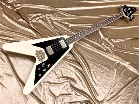 中古品 Burny FVB-65 CW Flying V Bass Type - Sunshine Guitar
