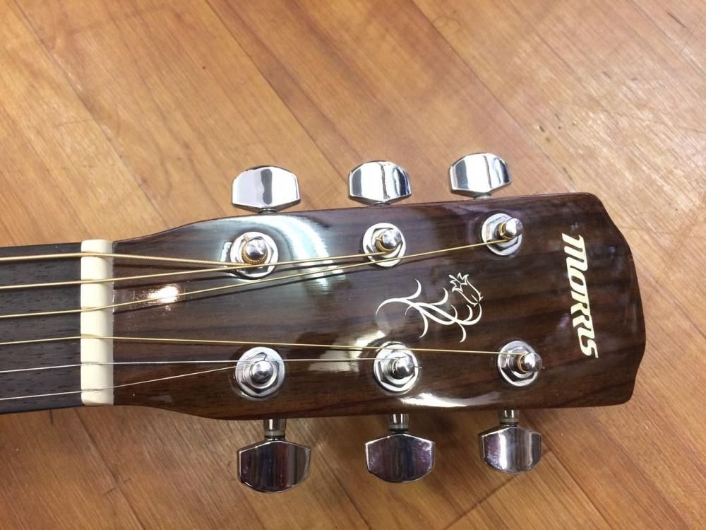 中古品 Morris F-12Ⅱ BS ストラップボタン付き - Sunshine Guitar