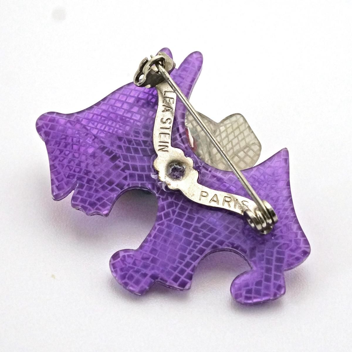 リアスタン アンティーク ブローチ 犬 リック LEA STEIN リアスタン