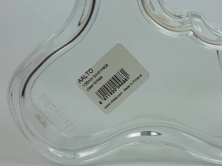 iittala/イッタラ Alvar Aalto Collection ボウル136mm クリア 001