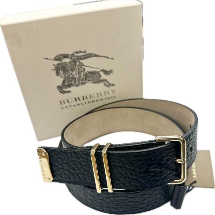 新品】【アウトレット品】 BURBERRY バーバリー レザーベルト [80