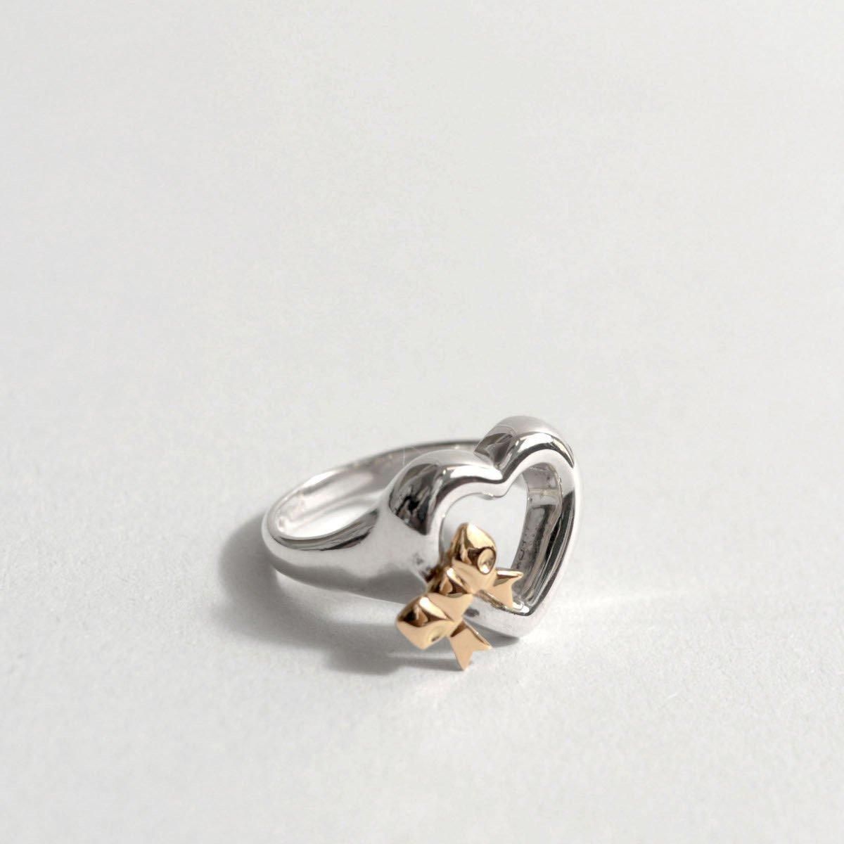 レディース] 1990s オールドティファニー ハート&リボンモチーフ