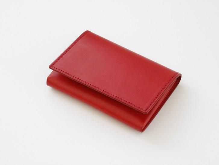 カンダミサコ 風琴（ふうきん）マチ名刺入れ｜レッド - 神戸派商店