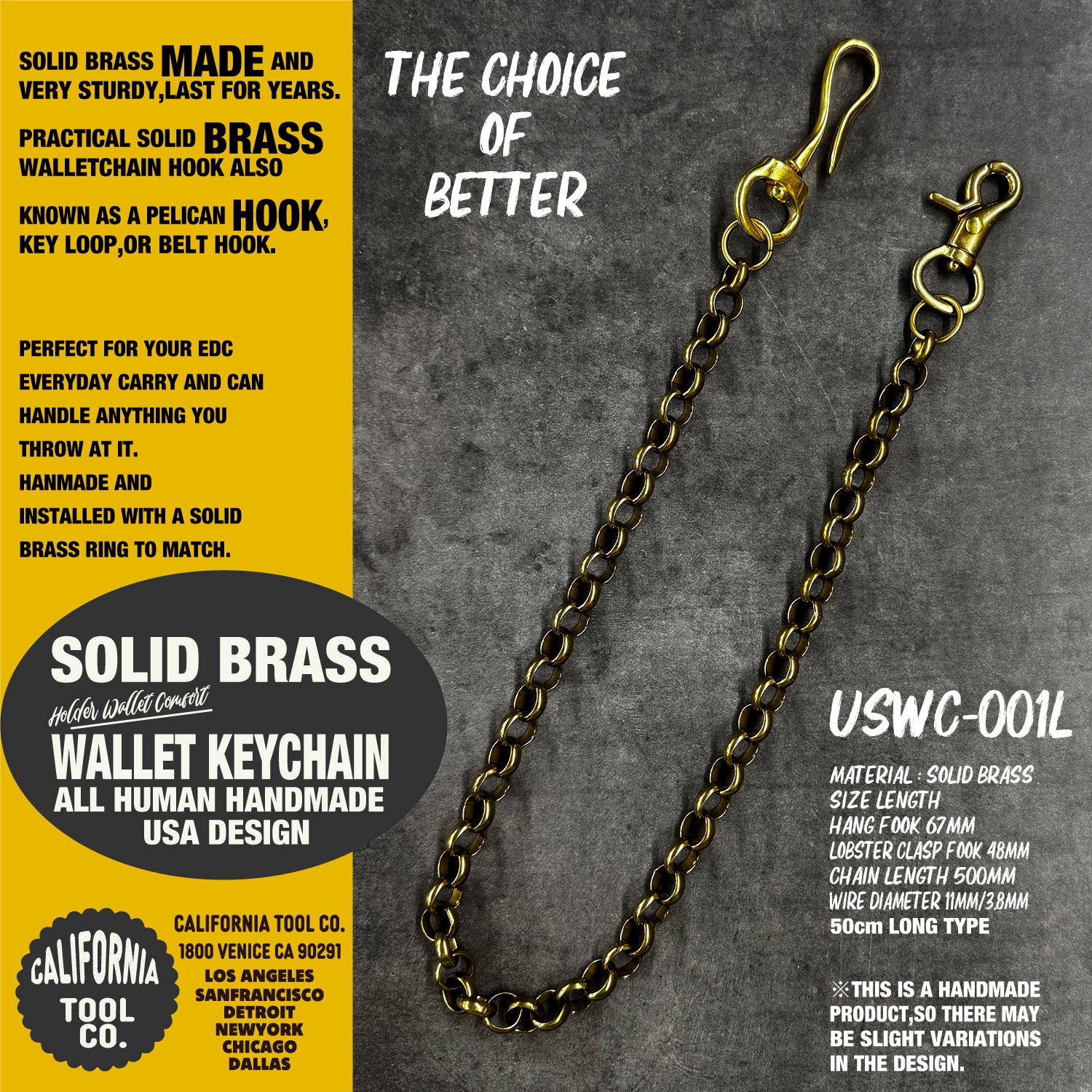 SOLID BRASS WALLET CHAIN 真鍮 ブラス ウォレットチェーン 50cm