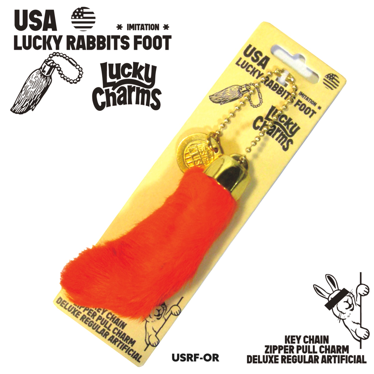 ラッキーラビッツフット キーチェーン ラビットフット アメリカン雑貨