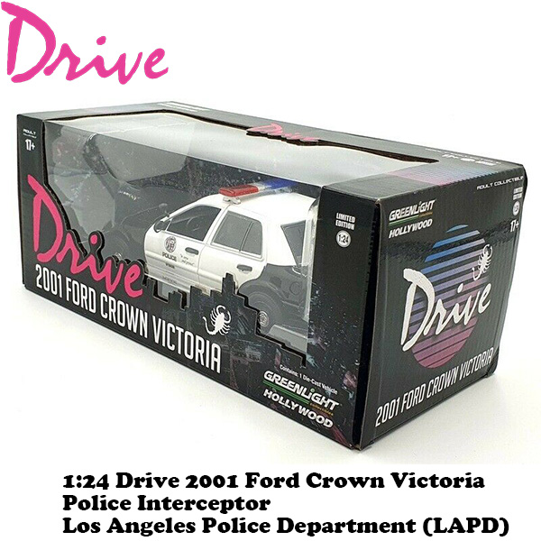 1:24 Drive 2001 FORD CROWN VICTORIA POLICE INTERCEPTOR LAPD