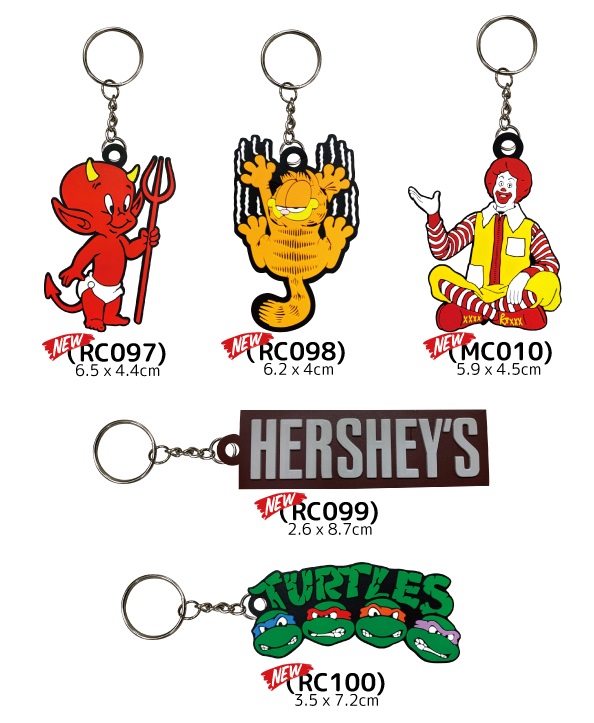 アメリカン アドバタイジング キャラクター ラバー キーホルダー キー