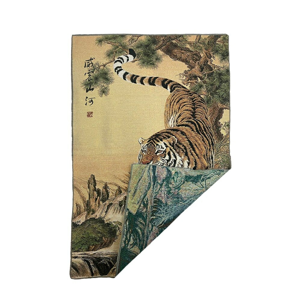 風水 虎 トラ Tiger 寅 タペストリー 刺繍 絵 玄関 絵 虎の飾り 壁