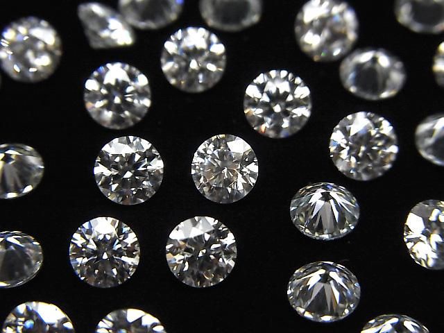 動画】モアサナイトAAA ルース ラウンドファセットカット5×5mm