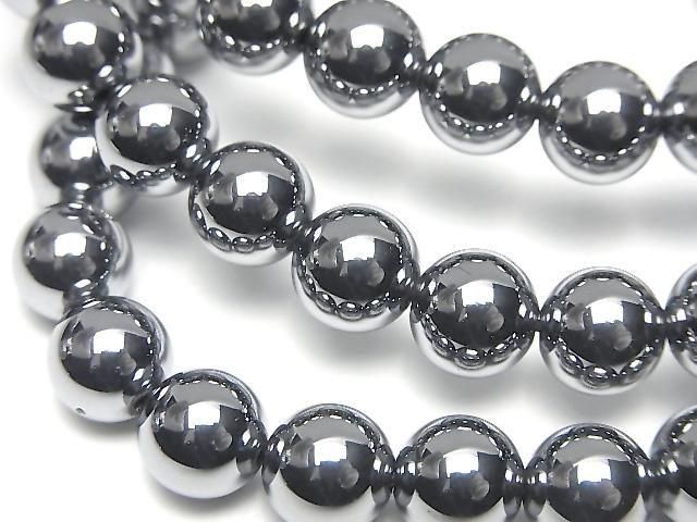 動画】高純度テラヘルツ鉱石 ラウンド8mm 1連(ブレス) - 天然石ビーズ