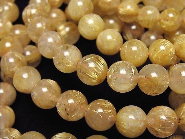 ルチルクォーツ 【和名・針水晶｜産地・ブラジル】 ラウンド8mm