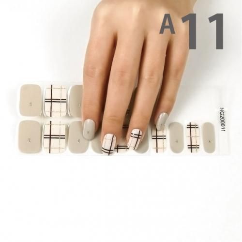 セミキュアジェルネイルシール】ジェルネイルシール 1枚20デザイン付