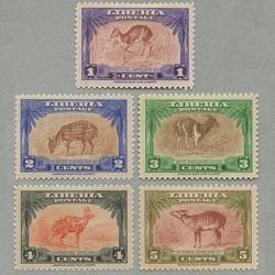 リベリア 1942年動物5種 - 趣味の切手専門店マルメイト | 外国切手