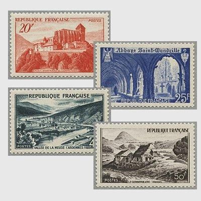 フランス 1949年観光切手 - 趣味の切手専門店マルメイト | 外国切手